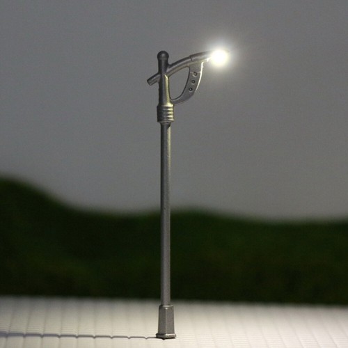 10pcs Model Railway N Z Scale 1:160 Lamppost Street Lights LEDs NEW LNH10 - Picture 3 of 5