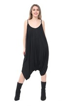 WOMENS ROMPER ALL IN ONE LADIES JUMPSUIT HAREM DRESS BAGGY PLUS SIZE HAREEM
