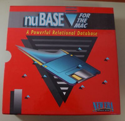 nuBASE For The Mac by New Era Software - Manual + Install Floppies + Extras