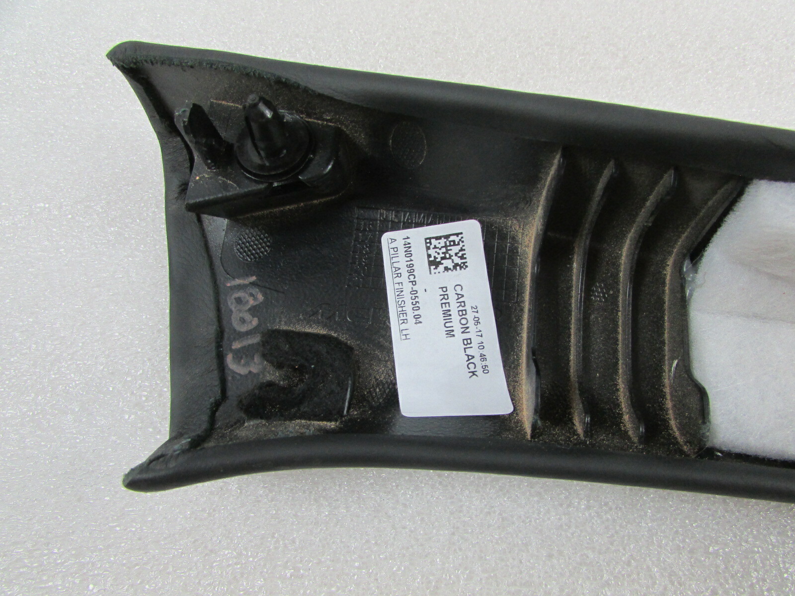 McLaren 720S, LH, Left A-Pillar Interior Trim Panel, Used, P/N 14N0199CP