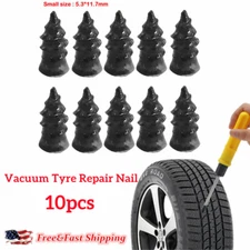 10pcs Car Tubeless Vacuum Tyre Puncture Repair Kit Screw Nails Tire Patch Plug