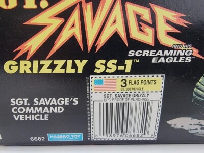 GI Joe GRIZZLY SS-1 JEEP 1994 Command Vehicle Sgt. Savage Hasbro