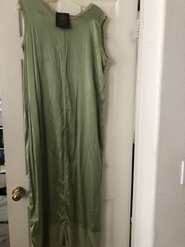 URU Kristine St. Rrik Seide Maxi grün Schlupfkleid Größe S nicht mehr produziert neu mit Etikett alter Lagerbestand - Bild 6 von 8