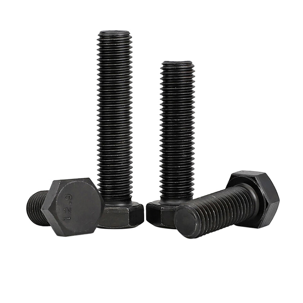 Black Hex Screws Grade 12.9 Full Thread Alloy Steel Bolts M4 M5 M6 M8