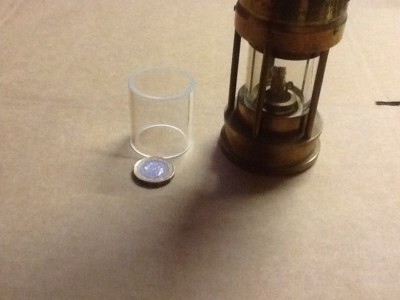 Bergmann Lampe Glas Halbgröße 38 mm Außendurchmesser x 2,8 x 40 mm lang
