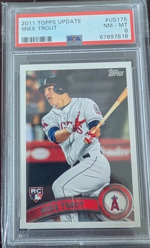 2011 Topps Update Series - #US175 Mike Trout (RC) PSA 8