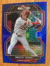2022 Prizm Draft Picks Baseball #PDP65 Brock Jones Blue Mojo