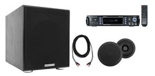 Rockville Home Theater Bluetooth Receiver 2 5.25" Black In-Ceiling Speakers Sub