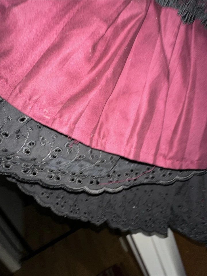 Womens Handmade Costume Can Can Skirt Halloween Costume Dickens Rare Vintage - Image 4 of 4