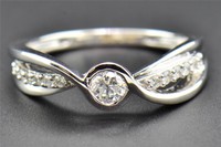 Diamond Engagement Ring Solitaire Round Cut 10k White Gold Swivel 0.35 Ct on sale Diamond Engagement Ring Solitaire Round Cut 10k White Gold Swivel 0.35 Ct on sale