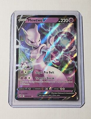 Carta Pokémon Ultra Rara Mewtwo V 30/78 Pokémon Go