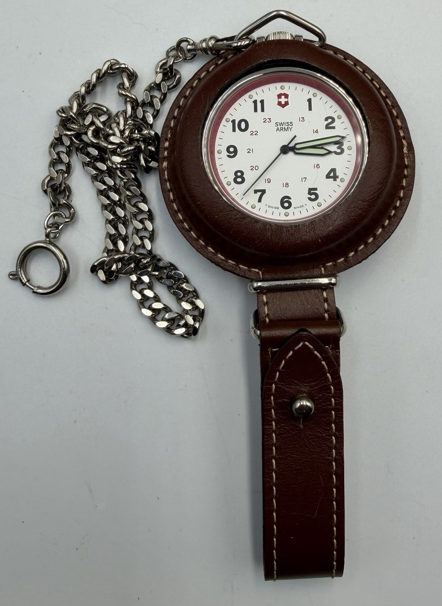Marlboro Unlimited II Swiss Army Stainless Steel Case Pocket Watch