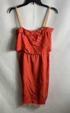 Marc Jacobs Women's Red 100% Silk Bow Front Strapless Mini Dress NWT Sz 0