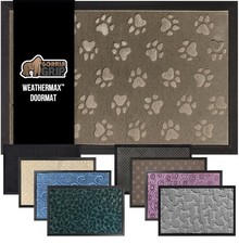 Gorilla Grip Weathermax Dog Paws Stamped Doormat Tan 47"  36" Non Slip Backing