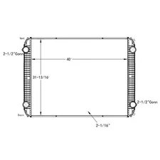 2010-2016 Freightliner Shuttle Bus Series Plastic / Aluminum Radiator (Premium)