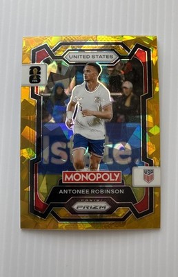 2026 Panini Prizm Monopoly Fifa World Cup - Antonee Robinson #52 Gold Cracked...