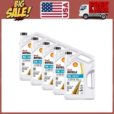 Shell Rotella T4 Triple Protection 15W-40 Diesel Engine Oil, 5 Gallon