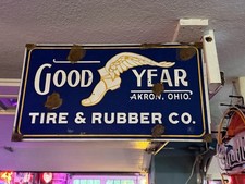 Antique Style Barn Find Look Goodyear Winged Foot Dealer Tire Sales Service
