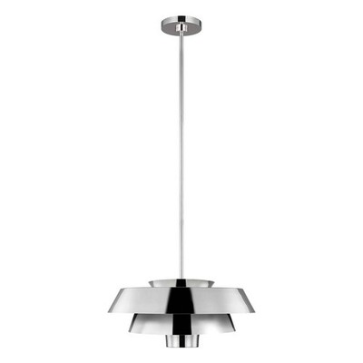 Brisbin Pendelleuchte nickel poliert Vintage Feiss