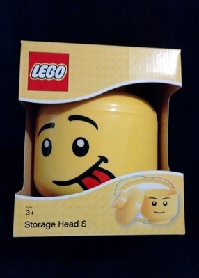 LEGO Storage Head small Silly Head,  Tongue Out New In Box