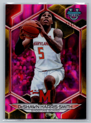 2023-24 Bowman Best #50 DeShawn Harris-Smith Pink Lava #/100