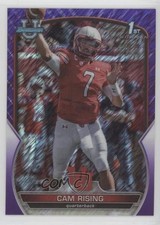 2022 Bowman U Chrome Purple Shimmer Refractor Cameron Rising Cam Rising #76 zg6