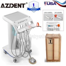 Dental Mobile Delivery Unit System 4 Holes Air Compressor Portable Suction Cart