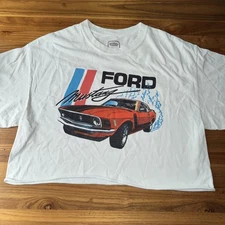FORD M/L COTTON WHITE I/2 SHIRT W/LOGO Colorful RN 117508 Haiti Made M Wash