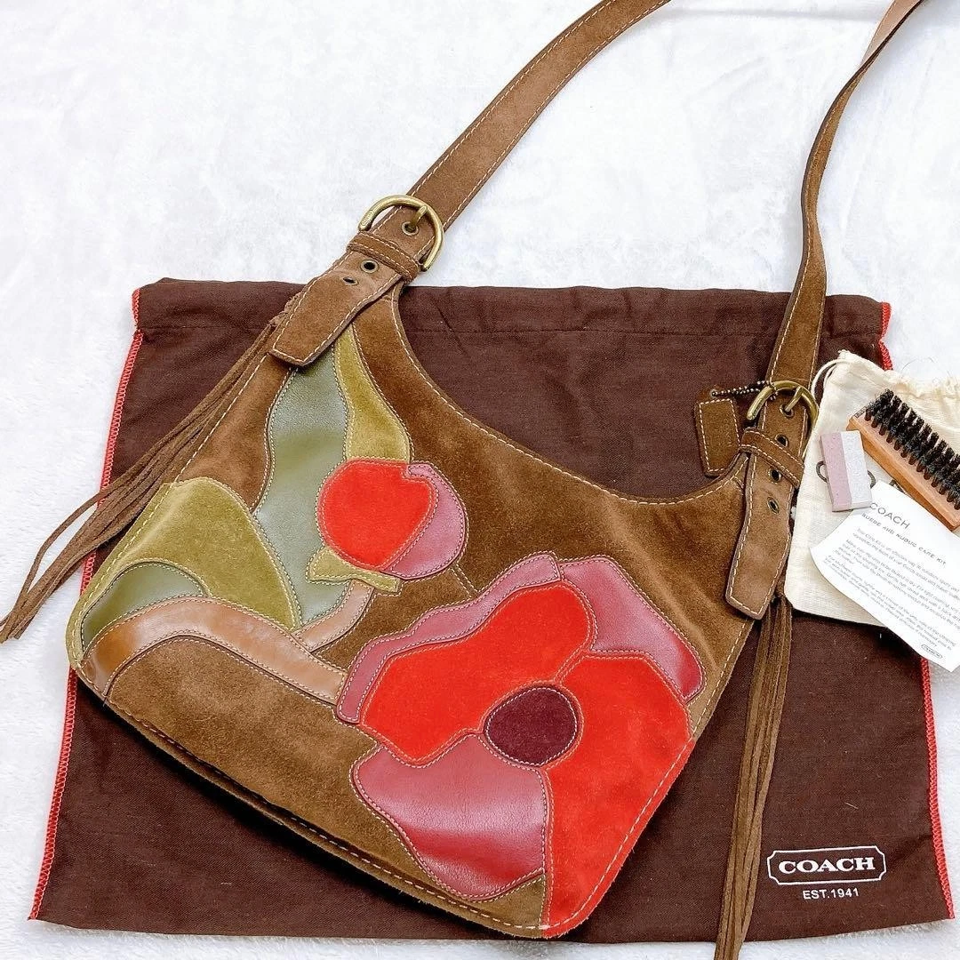 バッグ COACH RARE signature BLACK suede bag COACH® AL | Mini Rowan Crossbody Bag With Cherry Charm | Bags | Coach