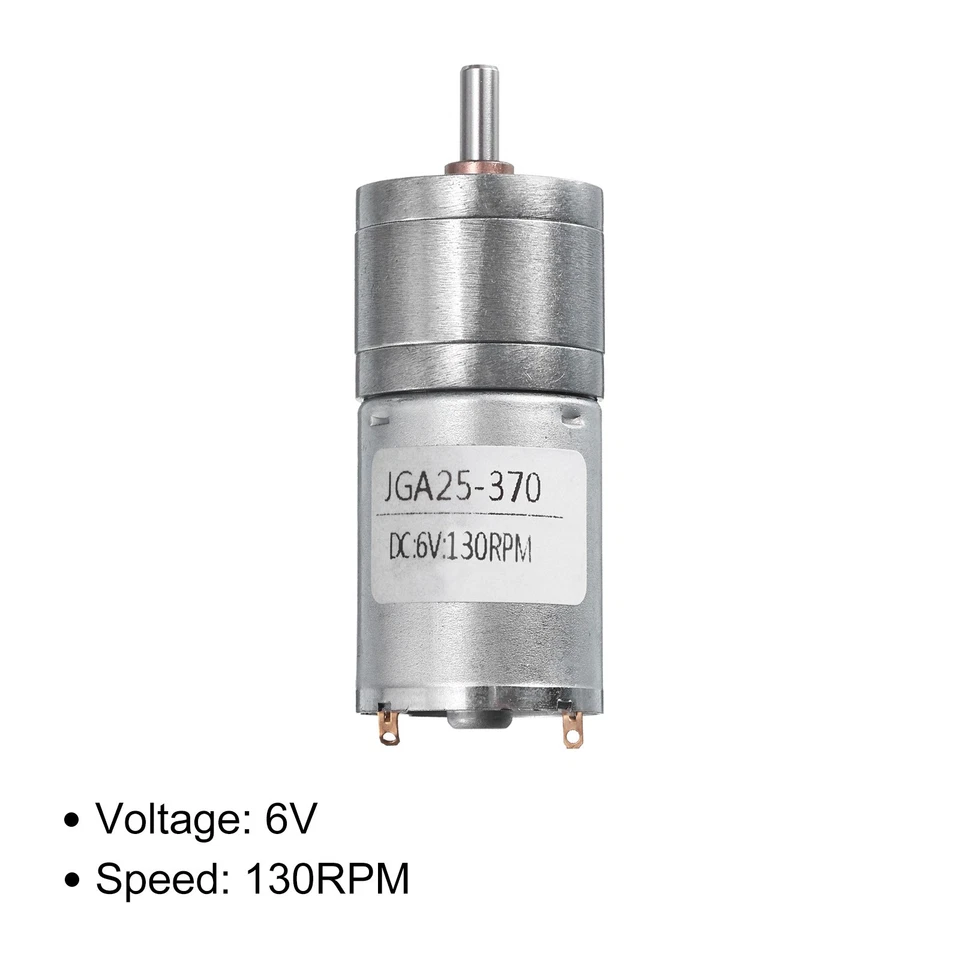 Mikro Geschwindigkeit Untersetzung Getriebemotor DC 6V 130RPM für 370 Motor - Bild 3 von 4