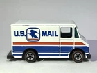 “CUSTOM INSPIRED REDLINE” HOT WHEELS HK 'US MAIL' ENAMEL DELIVERY MAIL TRUCK