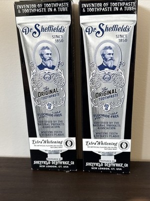 Dr. Sheffield s The Original Toothpaste Extra-Whitening (2 Pack) 5oz Each