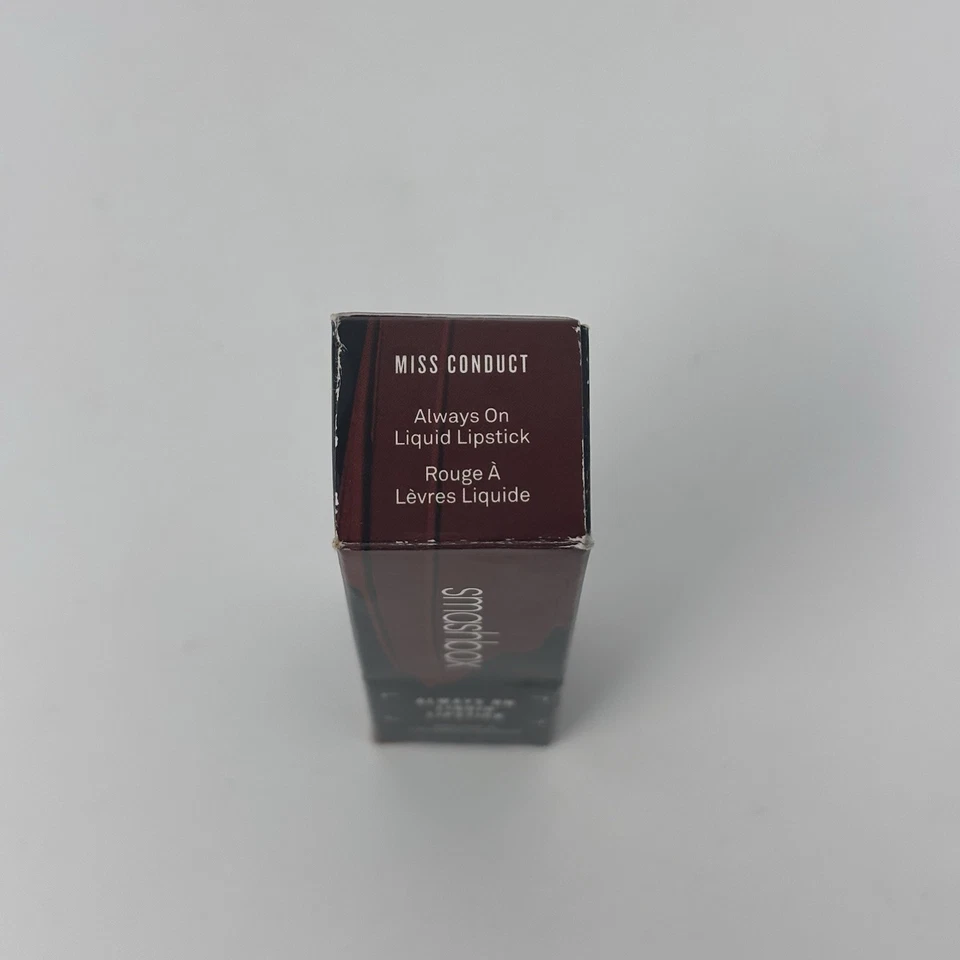 SmashBox Always On Liquid Lipstick 4ml 0.13fl oz - Miss Conduct (Burgundy) NEW - Image 3 of 4