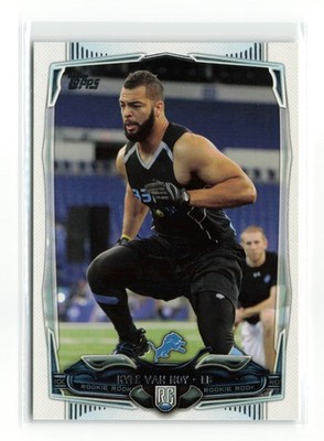 2014 TOPPS KYLE VAN NOY #343 RC LIONS