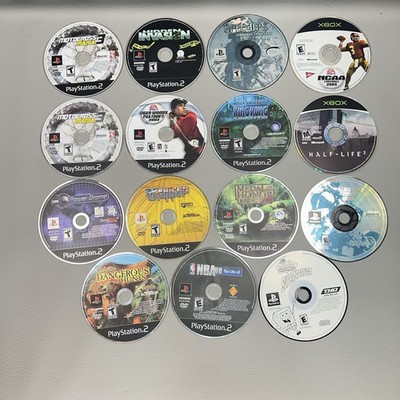Disc Only Video Games Lot 15 Discs Scratched Untested PS PS2 XBox Half-Life 2