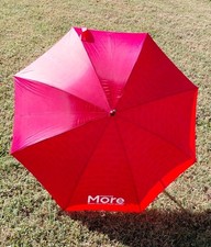 Vtg More Magazine Wood Shaft And Crooked Handle Umbrella Smart Talk Smart Women