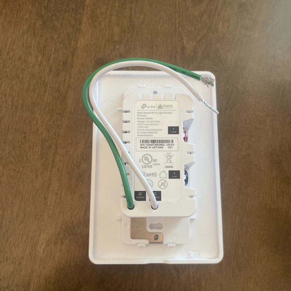 TP-LINK Kasa Smart Wi-Fi Light Switch With Dimmer HS220(US) New Z1 - Image 4 of 4