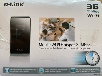 D-Link DWR-730 Mobiler 3G Hotspot (kompatibel mit allen Mobilgeräten, HSPA, bis 