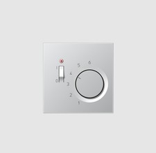 Jung Abdeckung ALTR231PL für Raumtemperaturregler-Einsatz, Thermostat, Aluminium