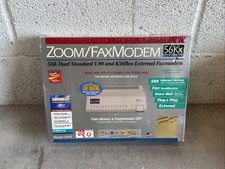New Sealed - Zoom 56Kx Dual Mode Standard External Fax Modem Model 2949
