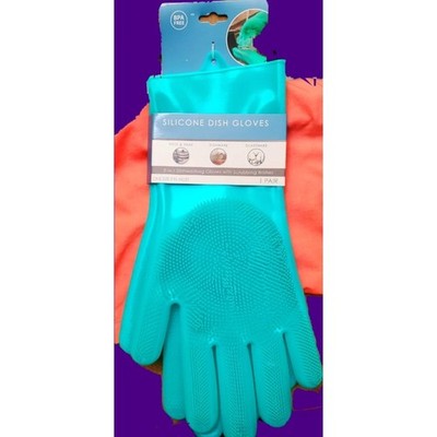 Silicone Exfoliating Gloves for Body Scrub Cleaning Bath Shower Spa Massage