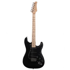 ST Stylish Full Size Electric Guitar with Black Pickguard Solid Body for