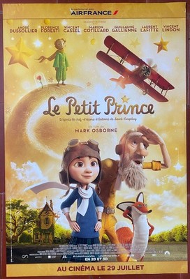 Poster LE PETIT PRINCE Mark OSBORNE Flugzeug Antoine de Saint-Exupery 40x60 cm