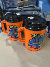 Pair Of Betras The Monster Travel Mug Summer Fun 52 Oz Orange Insulated