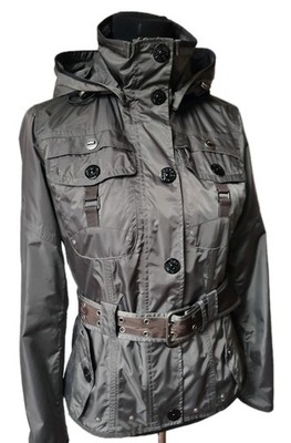 WELLENSTEYN DAMEN JACKE CHOCOLATE GR. S TAUPE / GRAU ÜBERGANGSJACKE TOP ZUSTAND