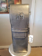 COLIBRI Black Leather THREE FINGER Cigar Case