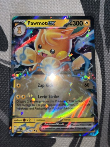 Pokemon Pawmot ex (73/274) Obsidian Flames NM HOLO