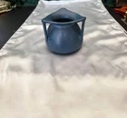 Antique Art Deco Rookwood Pottery 1915 Matte Cobalt Blue Three Handled Vase #354