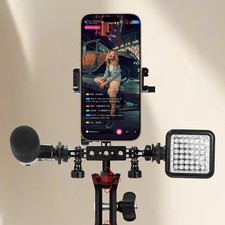 3Slot Rotating Grip Metal Live Bracket Universal Fit For Sports Cameras Photo