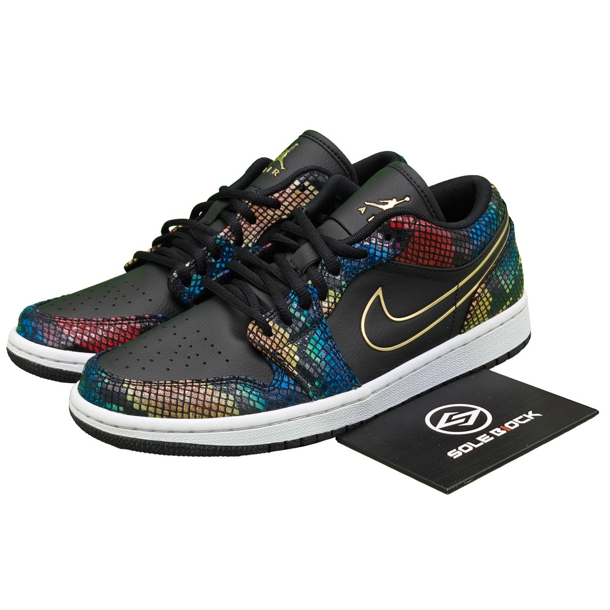 Nike Air Jordan Women's Air Jordan 1 Low 'Multi Snakeskin' CW5580-001 | eBay